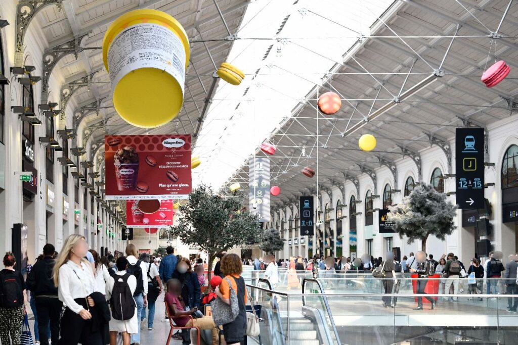 Publicité HAAGEN DAZS Gare Paris 2