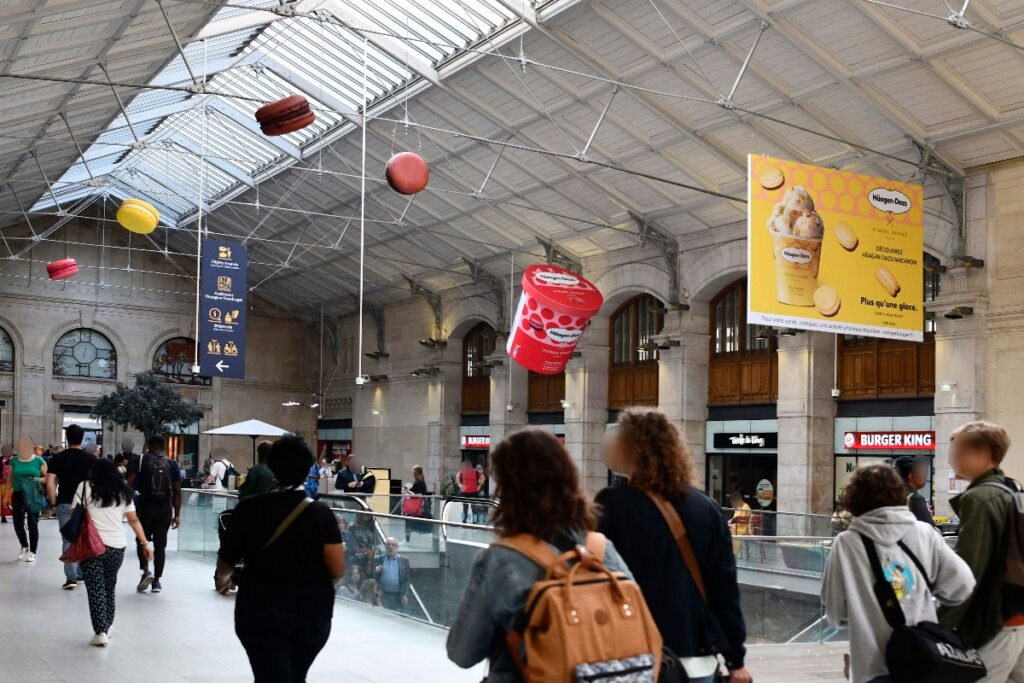 Publicité HAAGEN DAZS Gare Paris 3