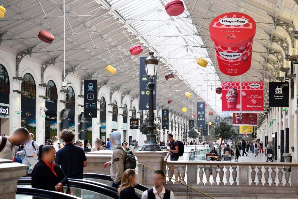 Publicité HAAGEN DAZS Gare Paris 4