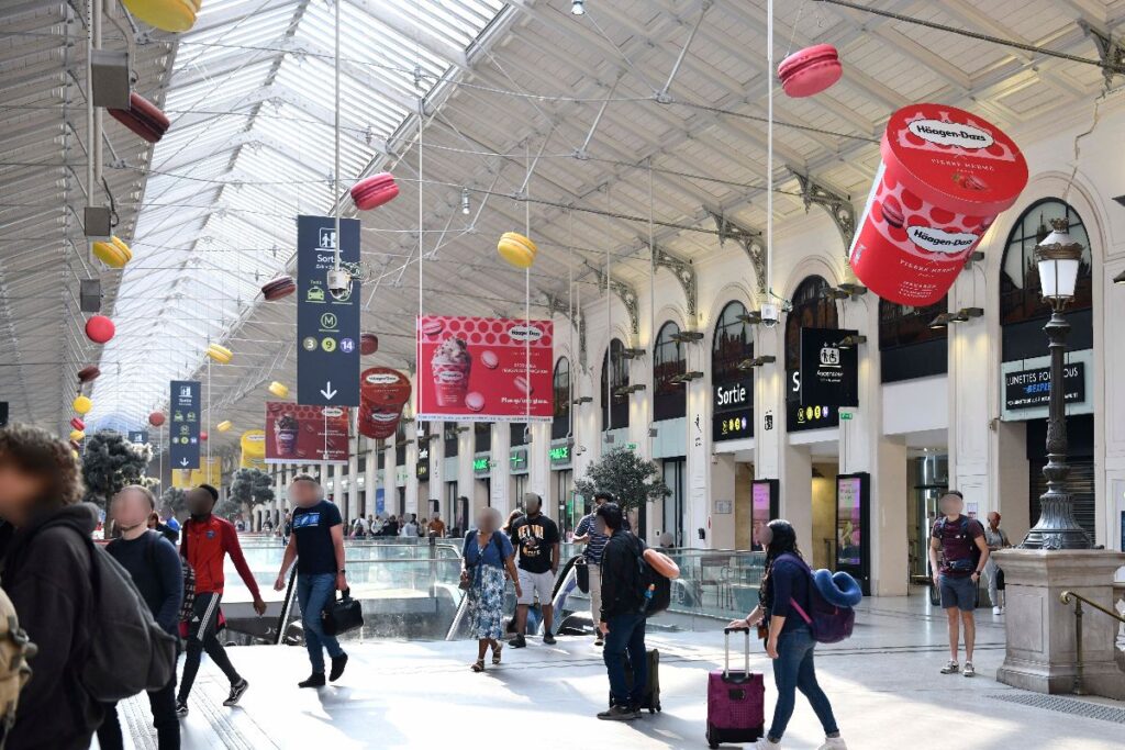 Publicité HAAGEN DAZS Gare Paris 5