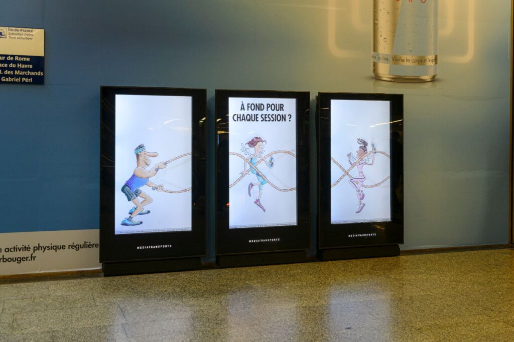 Publicité Red Bull gare saint lazare 5