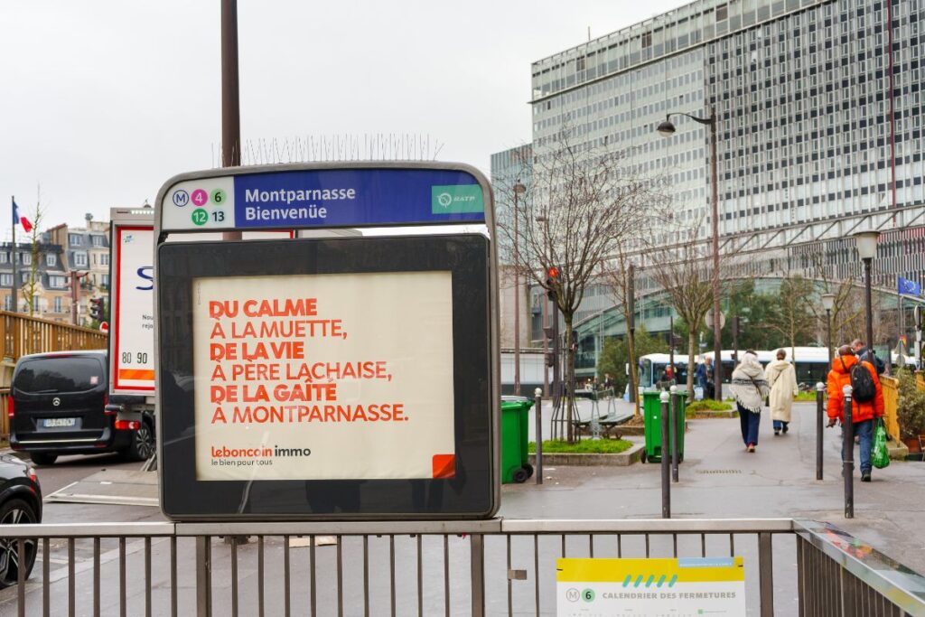 Publicité le bon coin metro paris 1