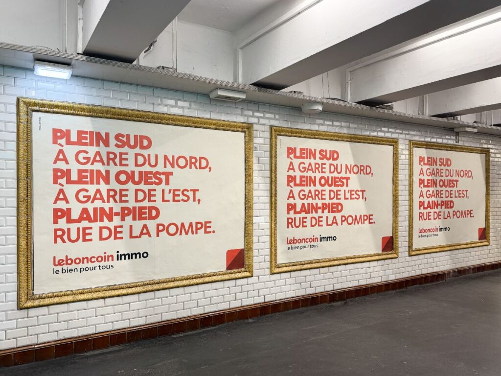 Publicité le bon coin metro paris 3