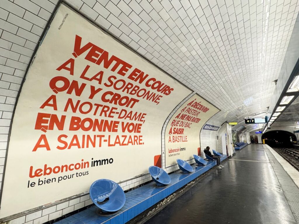Publicité le bon coin metro paris 4