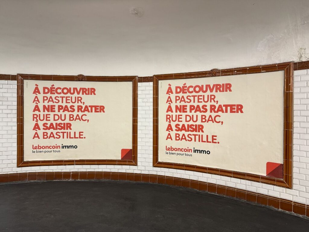 Publicité le bon coin metro paris 5