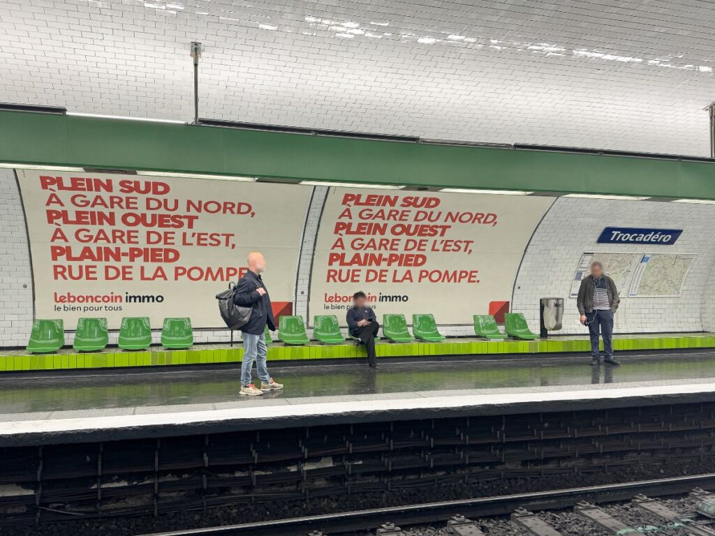 Publicité le bon coin metro paris 6