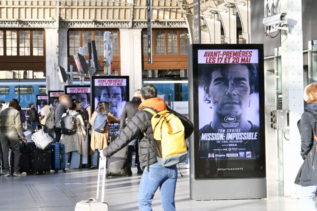 Publicité mission impossible gare 1