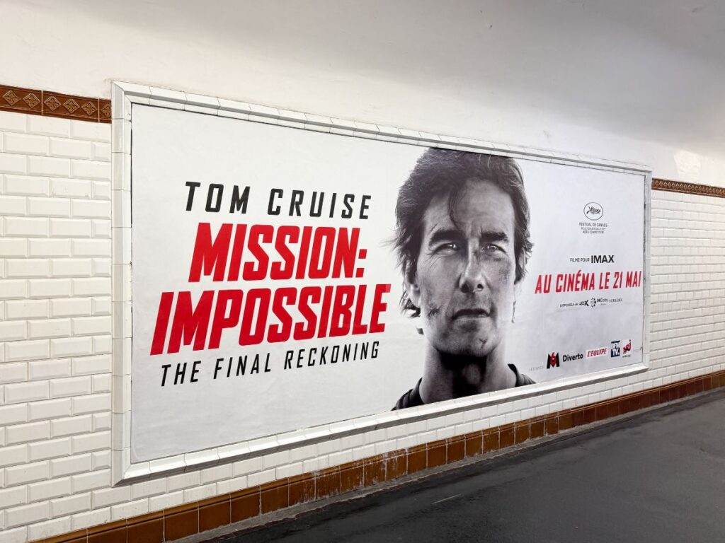 Publicité mission impossible metro 1