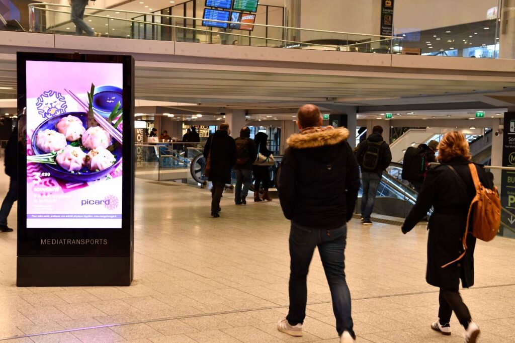 Publicité picard gare paris 2