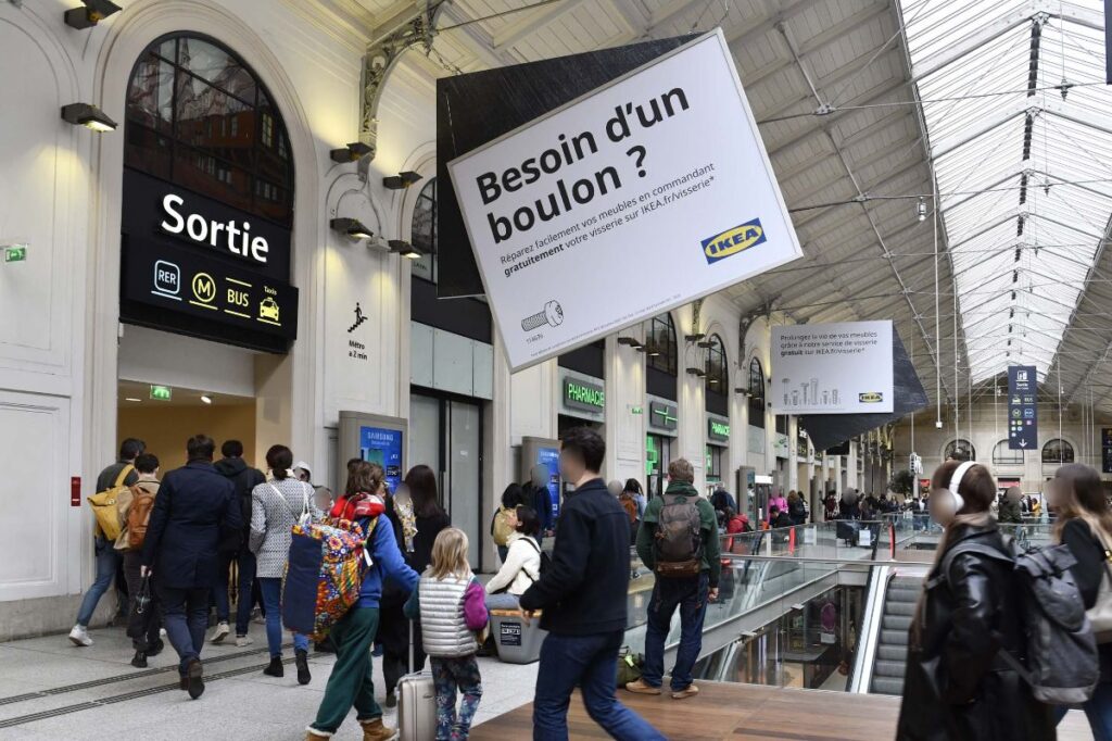 Publicité Ikea Gare Paris 3