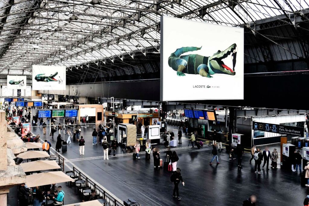 Publicité Lacoste Gare Paris 2