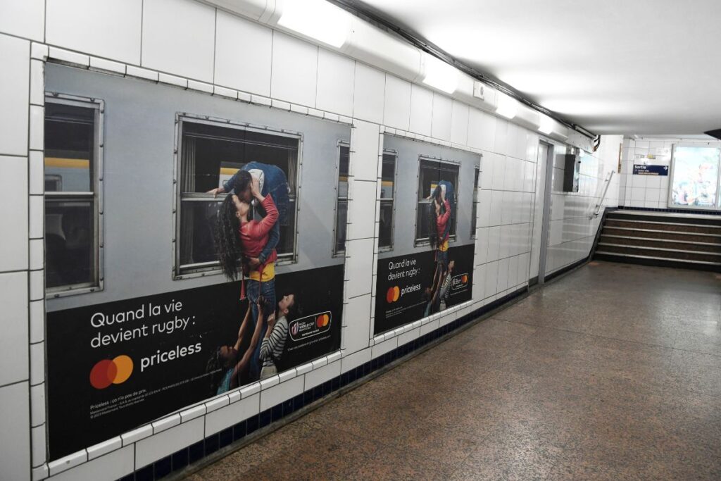 Publicité Mastercard metro 1