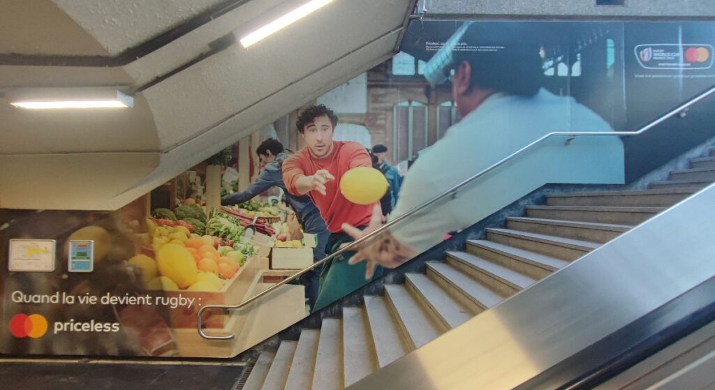Publicité Mastercard metro event 1