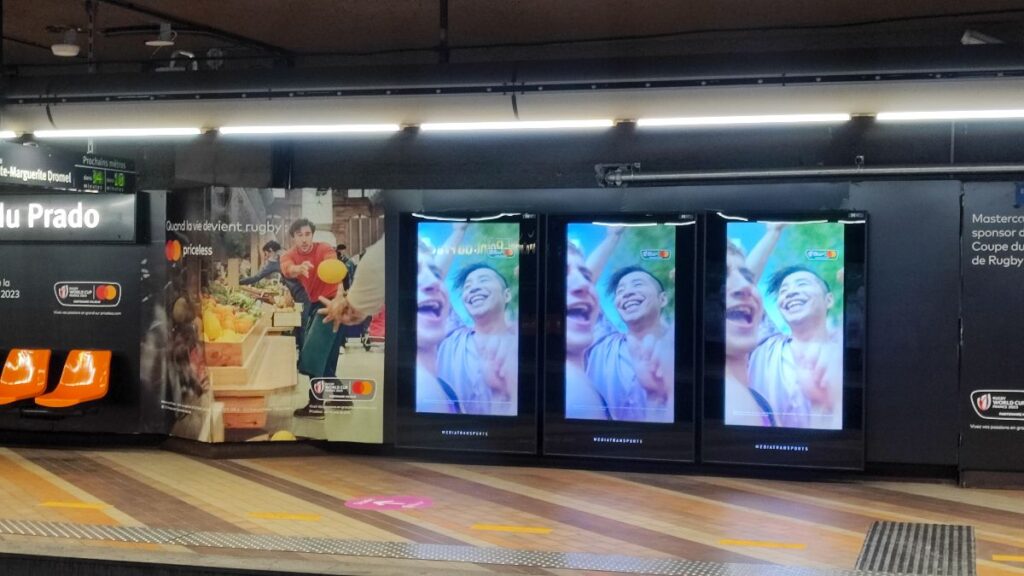 Publicité Mastercard metro event 3