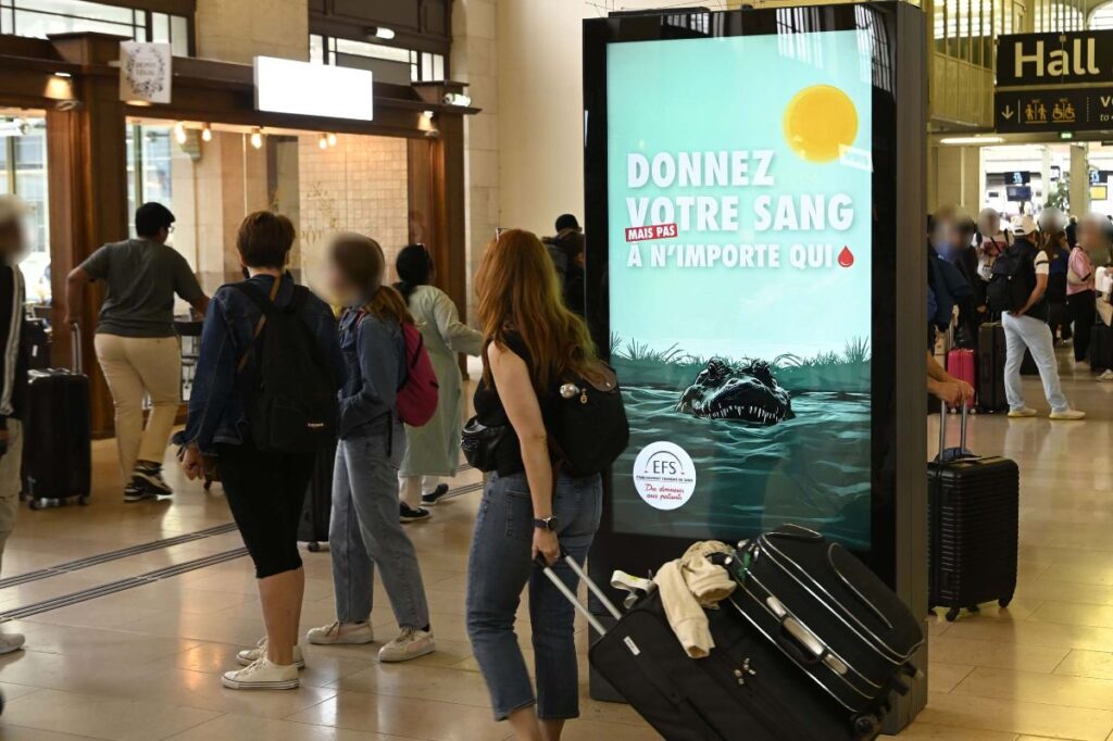 Publicité EFS programmatique Paris 2