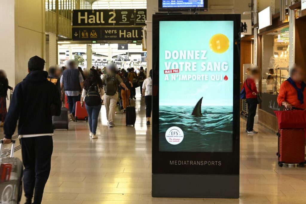 Publicité EFS programmatique Paris 7