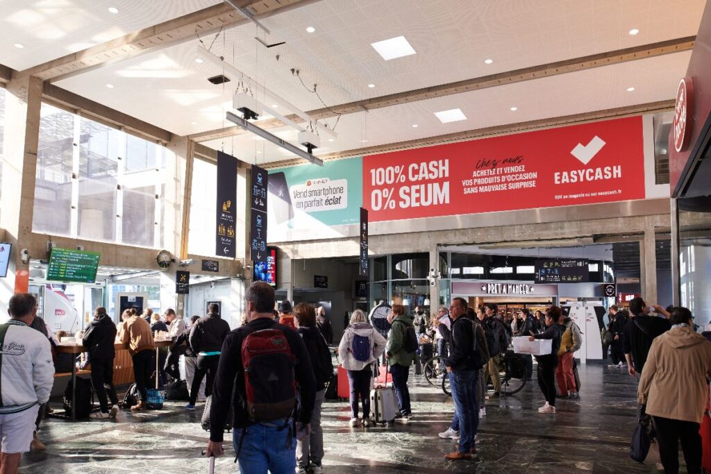 Publicité Event EasyCash Gare Nantes