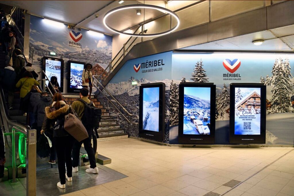 Publicité Event Méribel gare 3