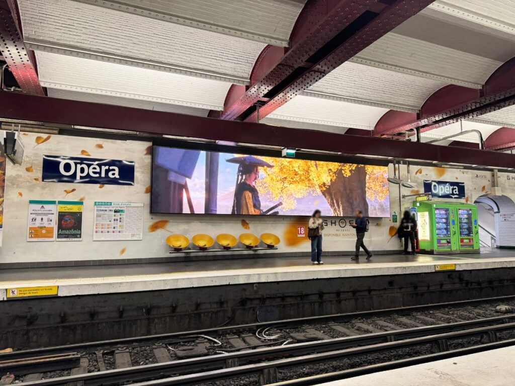 Publicité Event Ghost metro paris 6