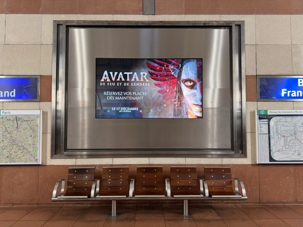 Publicité Avatar metro paris 1