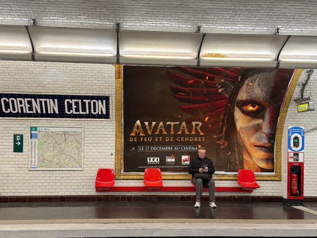Publicité Avatar metro paris 4