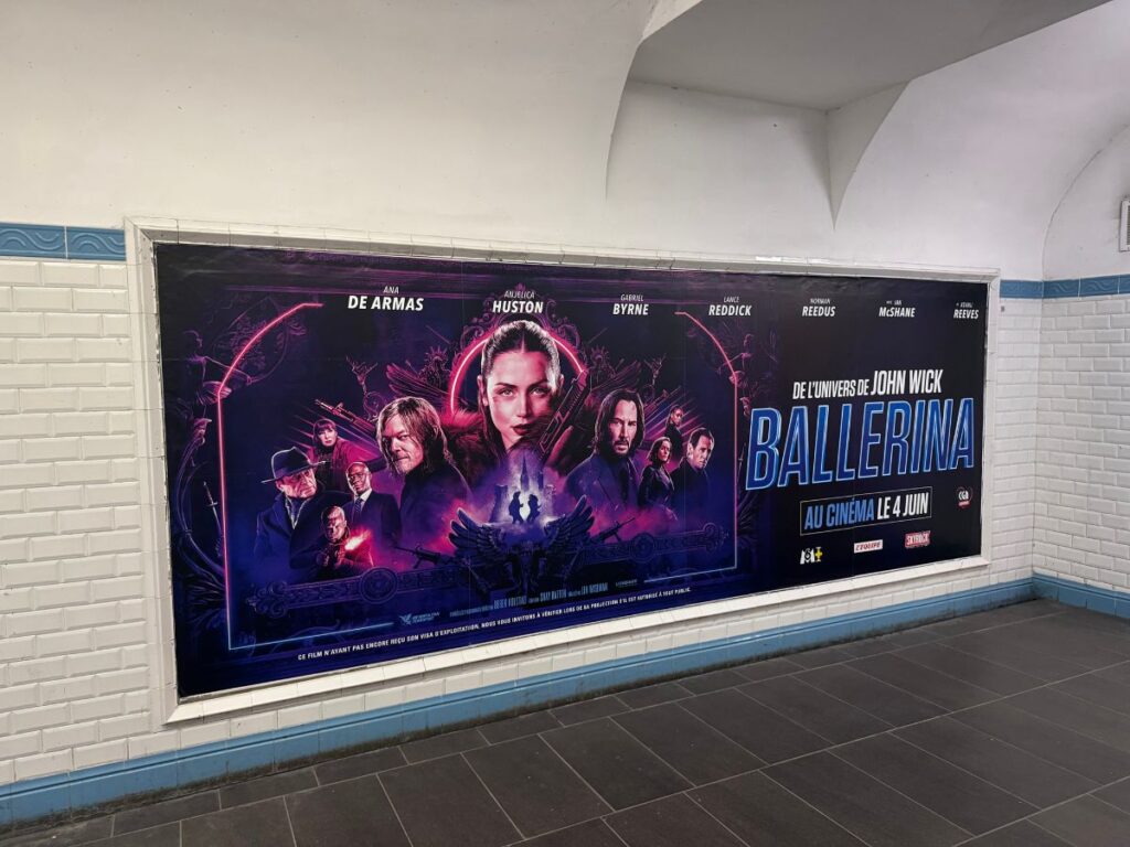 Publicité Ballerina metro paris 1