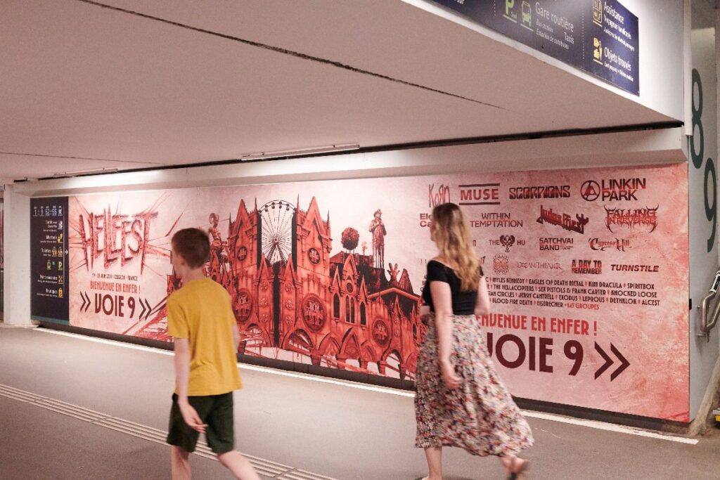 Publicité Event Hellfest Gare Nantes 4