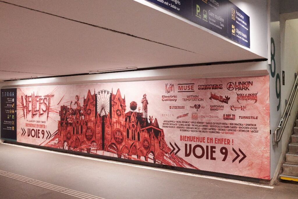 Publicité Event Hellfest Gare Nantes 5