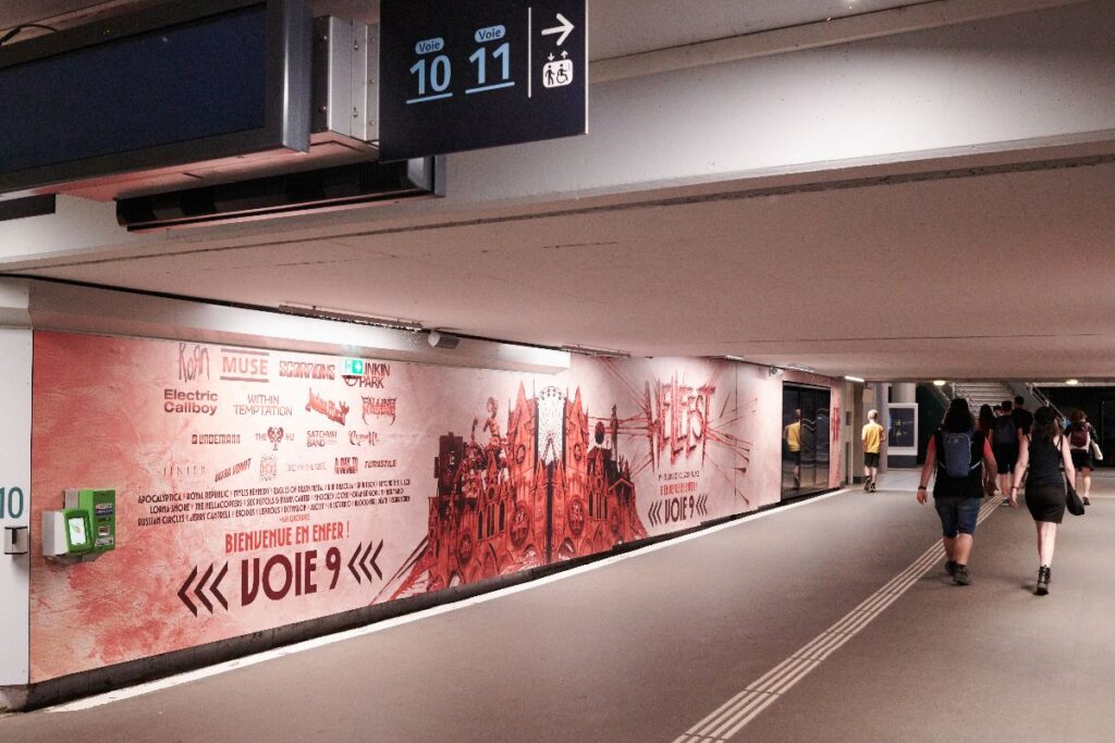 Publicité Event Hellfest Gare Nantes 6