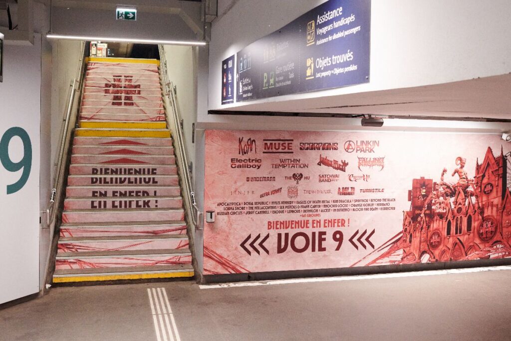 Publicité Event Hellfest Gare Nantes 7