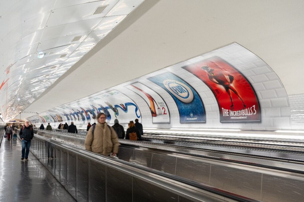 Publicité Event Zootopie2 metro paris 2