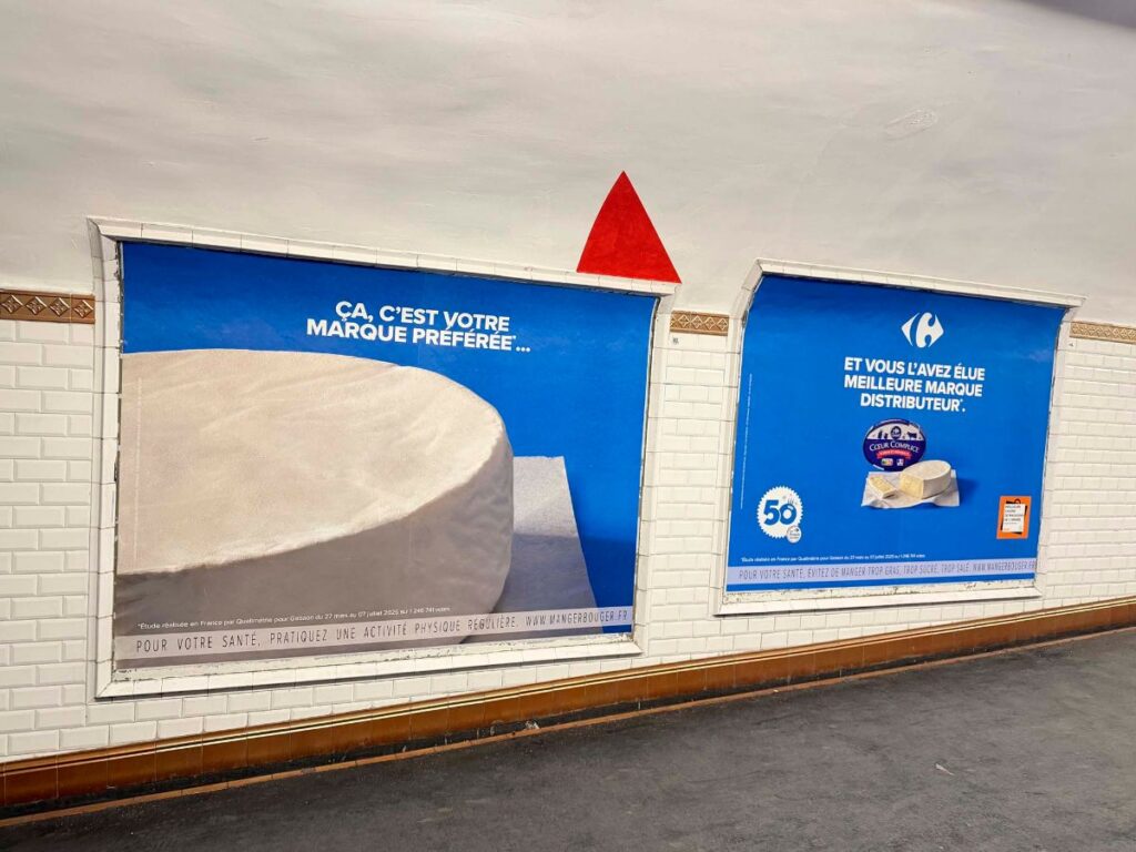 Publicité Carrefour metro paris 4