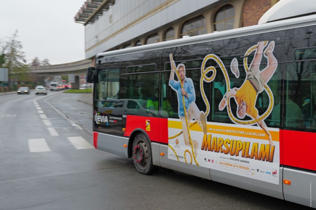 Publicité Marsupilami bus event Lille 1