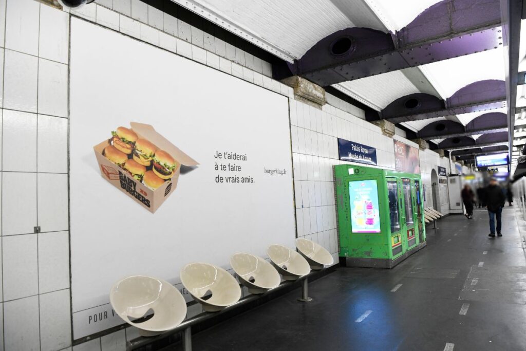 Publicité Burger King Paris 1