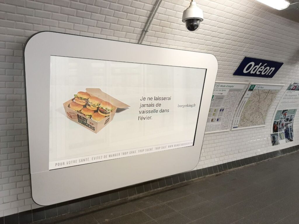 Publicité Burger King Paris 3