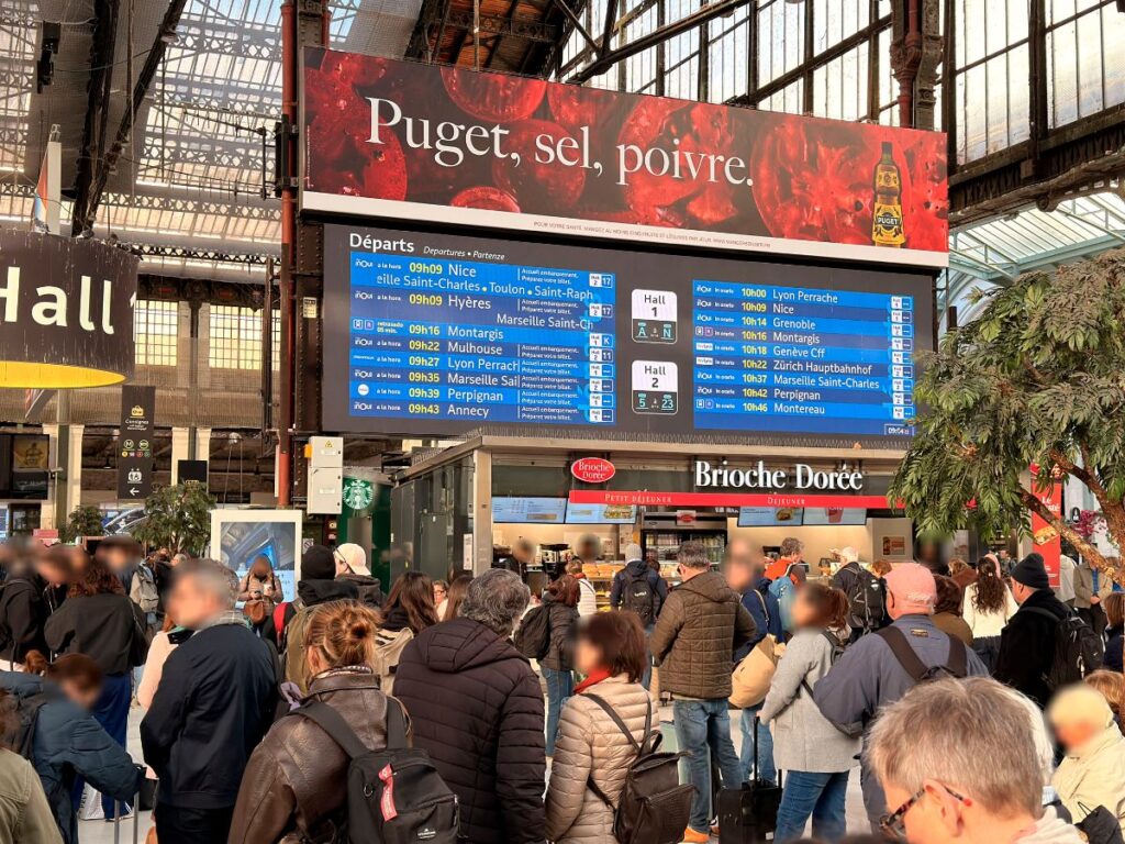 Publicité Puget gare paris lyon 1
