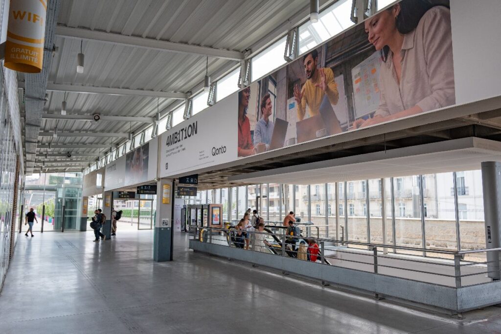 Publicité event gare Montpellier 1