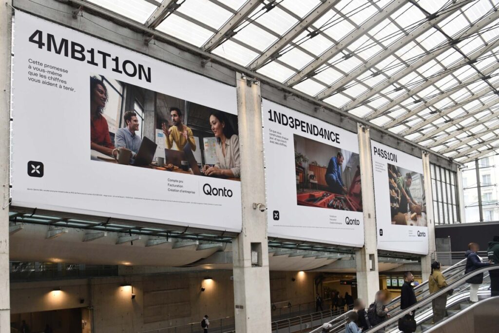 Publicité event gare Paris