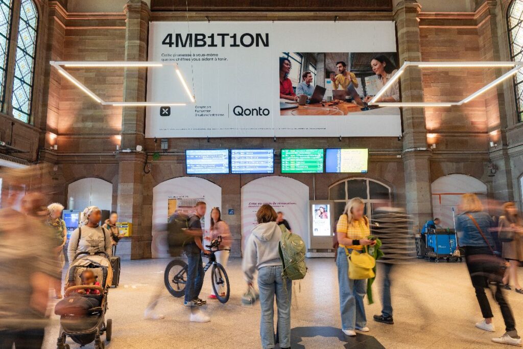 Publicité event gare Strasbourg