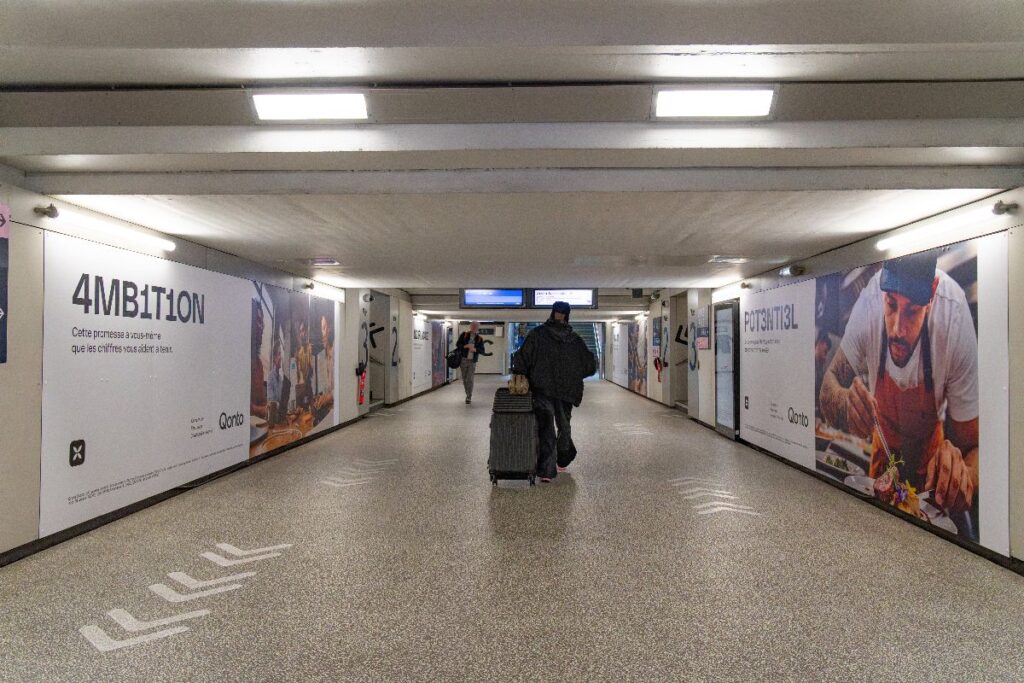 Publicité event gare Toulouse 1