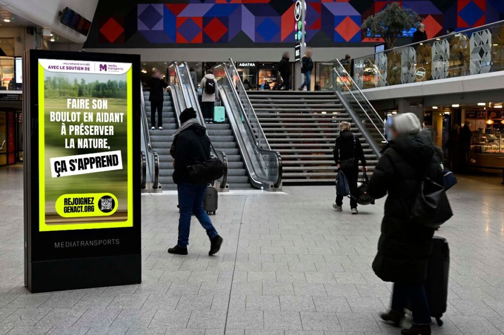 Gen Act x Mediatransports dooh gare paris