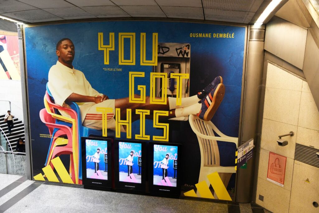 Publicité Adidas Rotonde gare paris 1